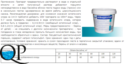 АКВАДЕХЛОР 2