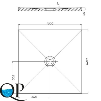 RPG поддон квадр 1000х1000