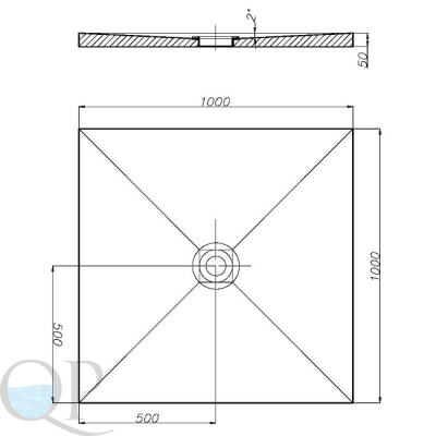 RPG поддон квадр 1000х1000