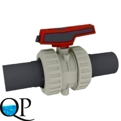Кран шаровой ПП (PPH) CEPEX серия IND (уплотнение шара PTFE, остальные FPM), окончания ПЭ для стыковойэлектромуфтовой сварки (для труб ПЭ) 1